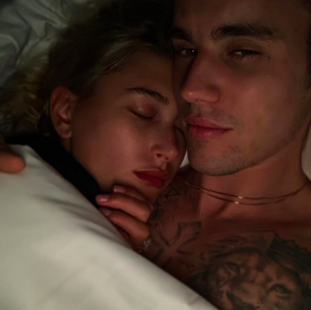   Justin Bieber and Hailey Baldwin 