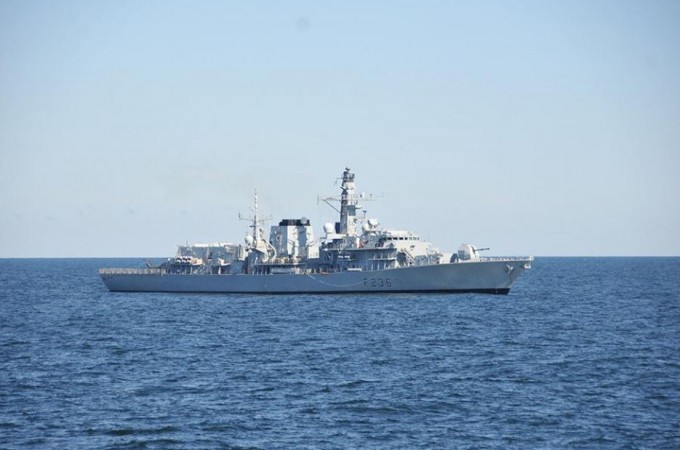 Royal Navy vessel HMS Montrose. Royal Navy-Iran