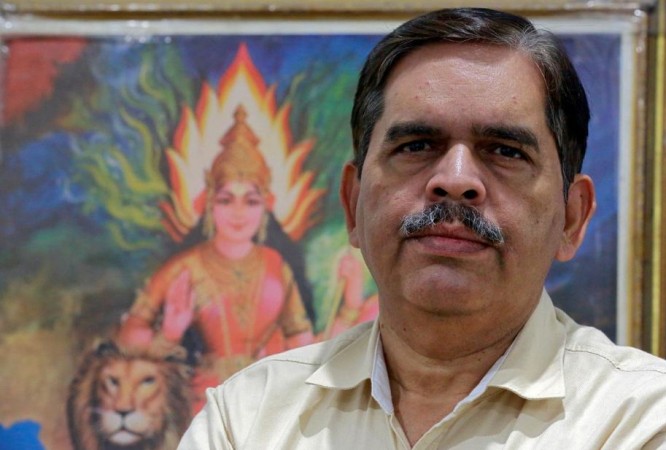Ashwani Mahajan, chief of the Hindu nationalist Rashtriya Swayamsevak Sangh's (RSS) economic group Swadeshi Jagran Manch (SJM) Ashwani Mahajan-RSS