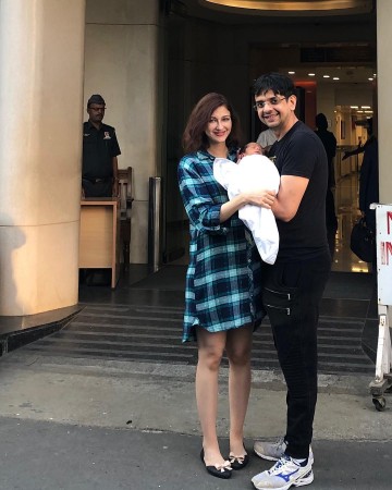 Saumya Tandon, husband Saurabh Devendra Singh with their baby boy Mirran Tandon Singh Saumya Tandon, husband Saurabh Devendra Singh
