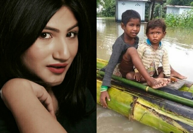 Mahika Sharma helps Assam flood victims Mahika Sharma helps Assam flood victims
