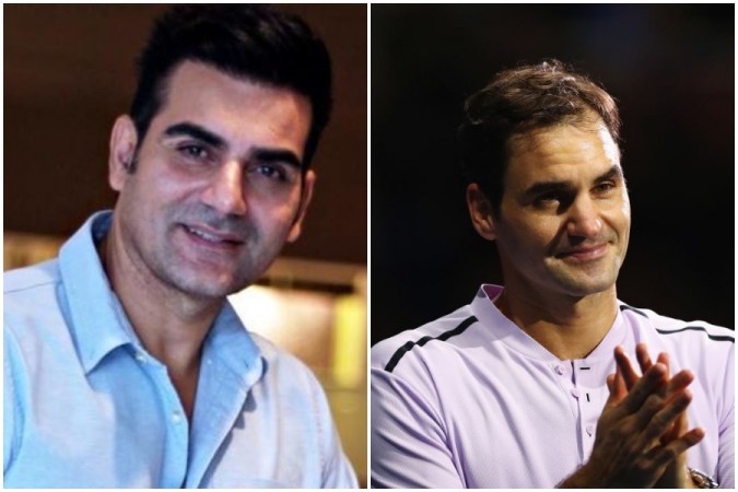 Arbaaz Khan and Roger Federer Arbaaz Khan and Roger Federer