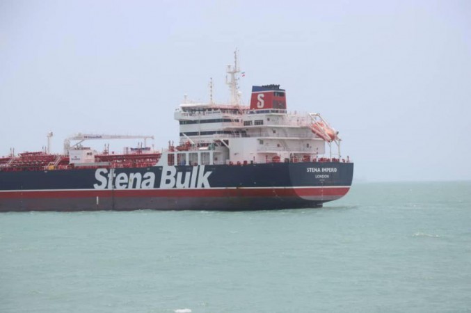 British tanker, Stena Impero. British oil tanker seizure