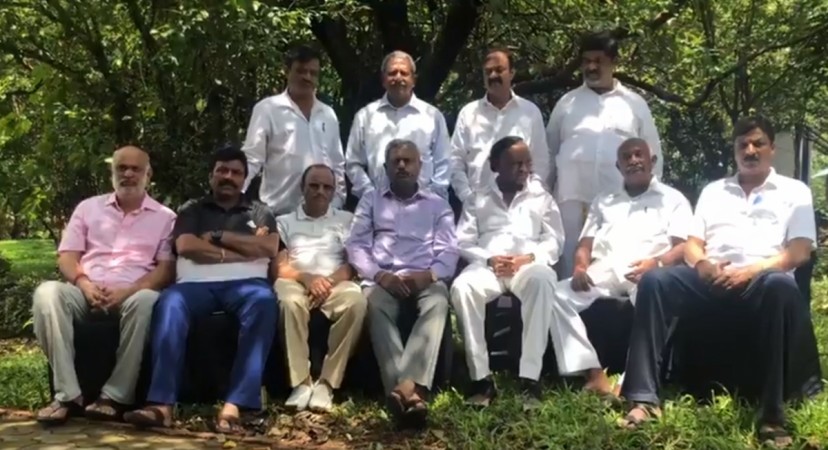 Karnataka's rebel MLAs who are camped in Mumbai Karnatakas rebel MLAs