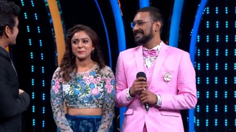 Varun Sandesh and his wife Vithika Sheru on Bigg Boss Telugu 3 Varun Sandesh and his wife Vithika Sheru on Bigg Boss Telugu 3