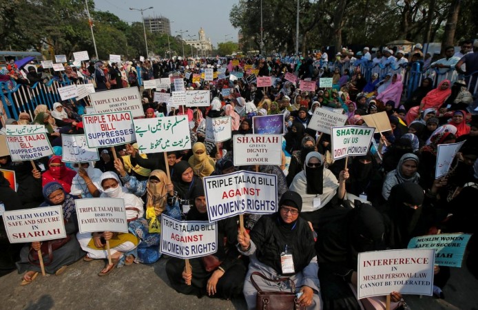 The new bill criminalises instant divorce by Muslim men. triple talaq