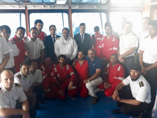 Indian officials met the 18 crew Indian crew members in Iranian seized ship, Stena Impero on Thursday. Indian Stena Impero crew