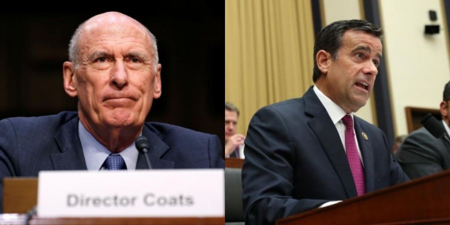 Intelligence chief Dan Coats replaced