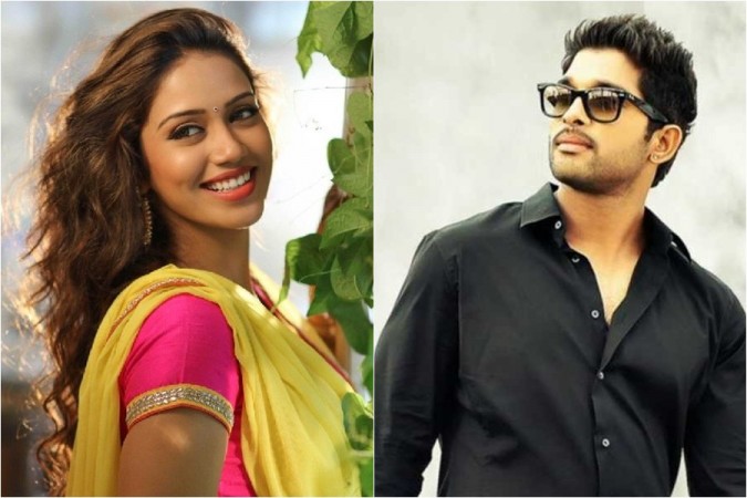 Nivetha Pethuraj and Allu Arjun Nivetha Pethuraj and Allu Arjun