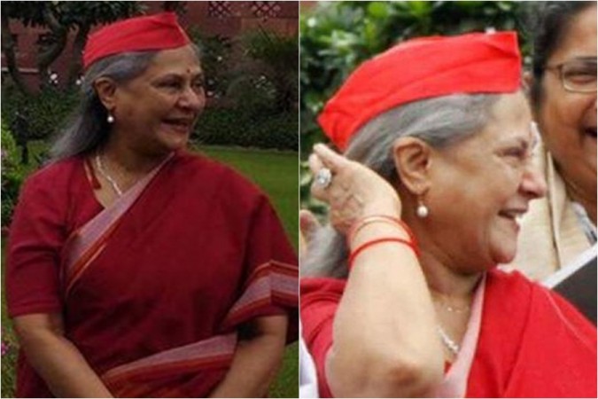 Jaya Bachchan caught smiling during Unnao case protest rally in Delhi Jaya Bachchan