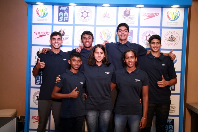 Young Indian swimmers that will be featuring in this event Indian young swimmers