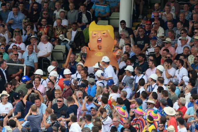 Donald Trump at the first Ashes Test Trump at Ashes