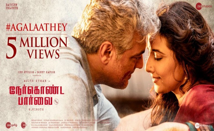 Ajith Kumar and Vidya Balan in Nerkonda Paarvai. Ajith Kumar and Vidya Balan in Nerkonda Paarvai