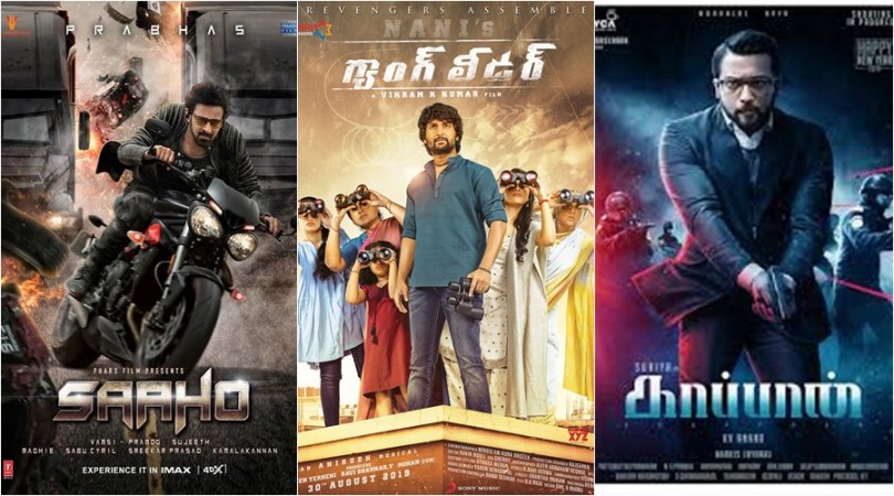 Prabhas' Saaho, Nani's Gang Leader and Suriya's Kaappaan Prabhas' Saaho, Nani's Gang Leader and Suriya's Kaappaan