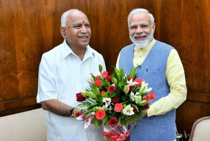 Karnataka CM BS Yediyurappa and Prime Minister Narendra Modi BS Yediyurappa