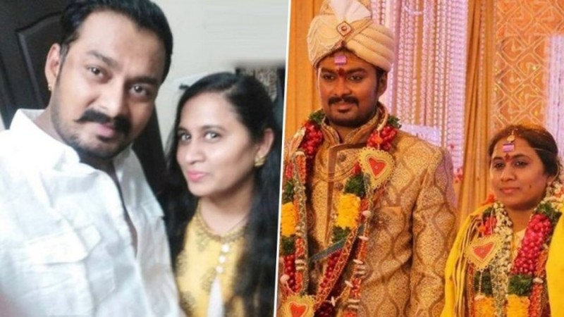 Madhu Prakash with his wife Bharti Madhu Prakash with his wife Bharti