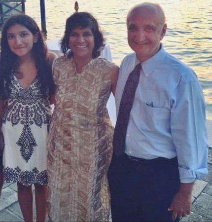 (L-R) Kiran with her parents Divya and Jasvir Khurana Khurana family