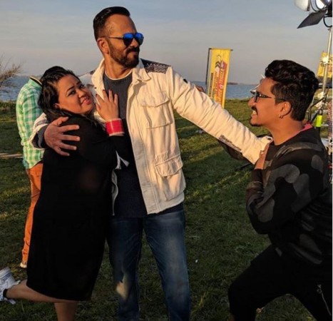 Bharti Singh and Harsh Limbachiyaa in Khatron Ke Khiladi 9 Bharti Singh and Harsh Limbachiyaa in Khatron Ke Khiladi 9