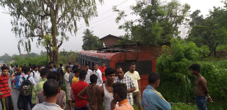 The incident happened in Maharashtra's Palghar district. school bus accident
