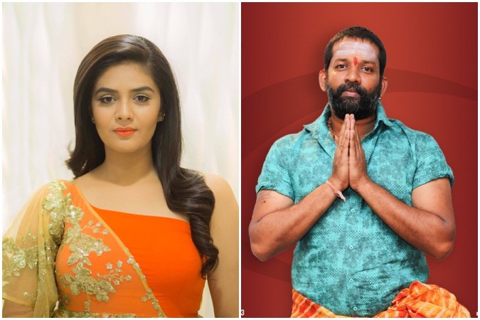Sreemukhi and Baba Bashkar Sreemukhi and Baba Bashkar
