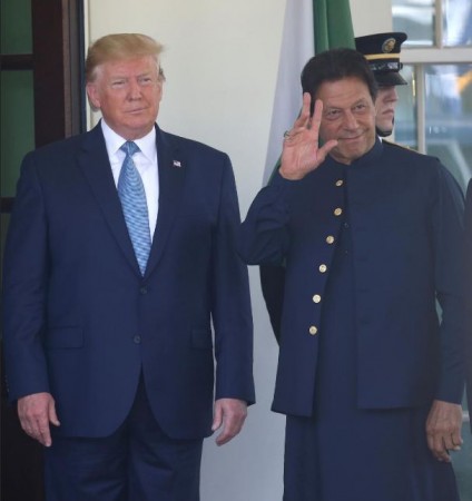 US President Donald Trump with Pakistan Prime Minister Imran Khan during the state visit to Washington last month. US-Pakistan-Khan-Trump