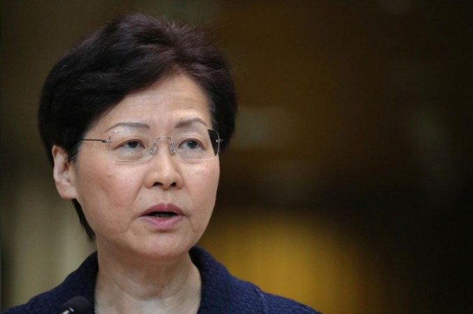 Hong Kong leader Carrie Lam speaks during a news conference in Hong Kong, China, August 20, 2019 Hong Kong Carrie Lam