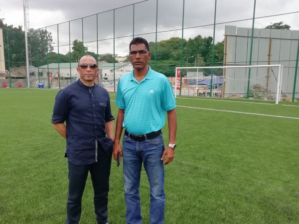 Terry Phelan and Alfred Fernandes. Terry Phelan and Alfred Fernandes