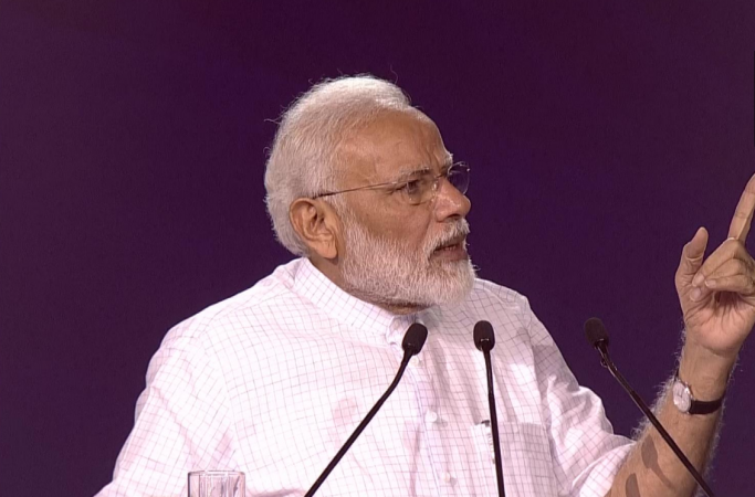Prime Minister Narendra Modi at the launch of Fit India Movement. Fit India Movement