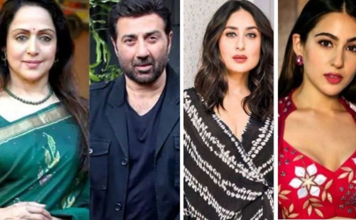Hema Malini, Sunny Deol, Kareena Kapoor, Sara Ali Khan
