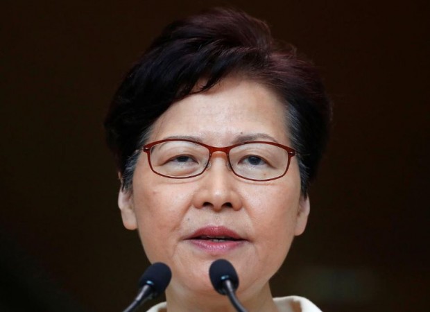 Hong Kong's Chief Executive Carrie Lam holds a news conference in Hong Kong, China, September 3, 2019. Chief Executive Carrie Lam