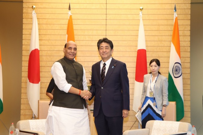 Defence Minister Rajnath Singh met Japanese PM Shinzo Abe during his bilateral to island nation earlier this week Rajnath Singh meeting Japanese PM Shinzo Abe