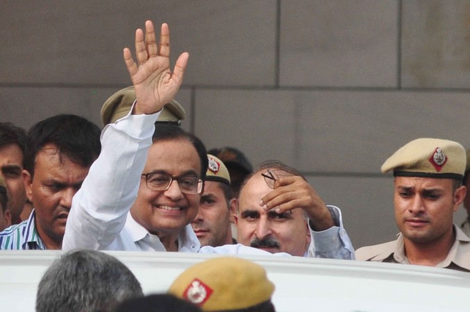 Former Finance Minister P Chidambaram at Rouse Avenue court complex in New Delhi. P Chidambaram