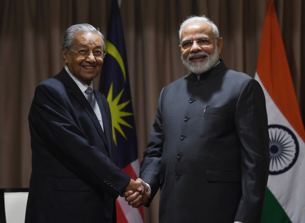 Malaysian PM Mahathir Mohamad with Indian counterpart Narendra Modi at the Eastern Economic Forum in Vladivostok, Russia. PM Modi with Malaysian PM
