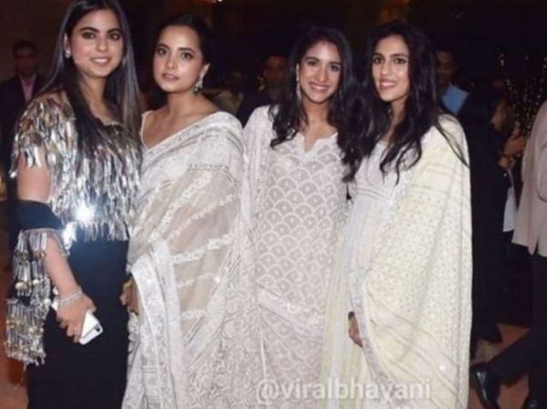 Isha Ambani, Ishita Salgaokar, Radhika Merchant, Shloka Mehta