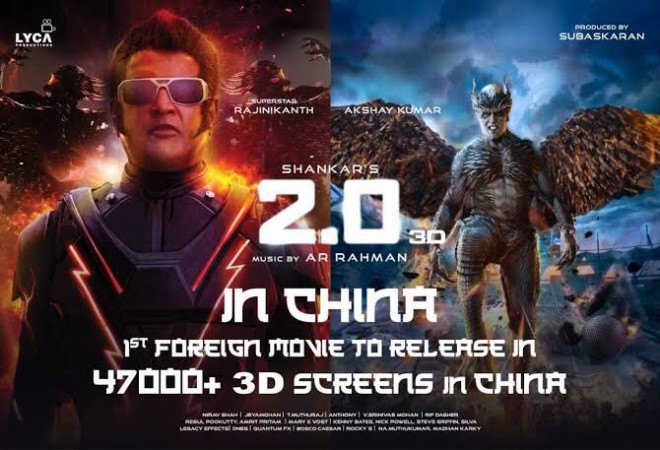 Rajinikanth and Akshay Kumar in 2.0 Rajinikanth and Akshay Kumar in 2.0