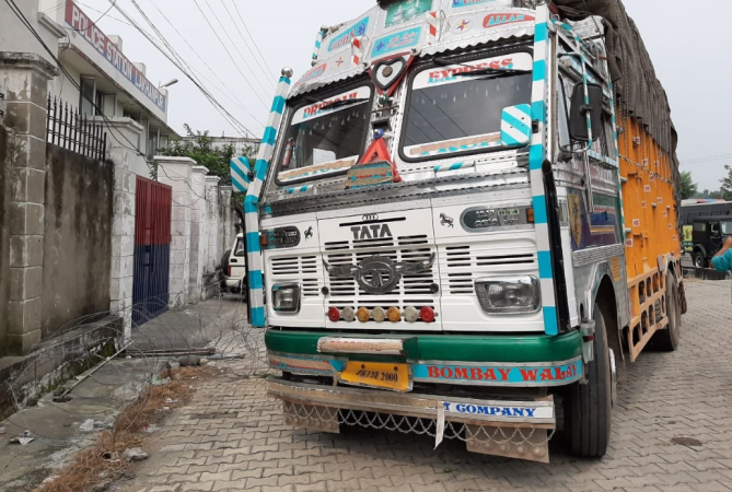 The truck was travelling from Bamyal area of Punjab to Jammu and Kashmir. truck carrying terrorists