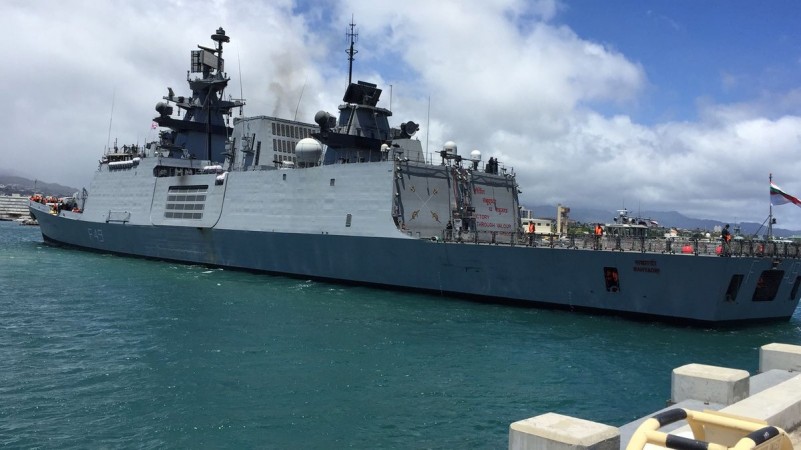 Hawaii: INS Sahyadri, that is set to participate in RIMPAC 2018 multinational exercise enters Pearl Harbour, Hawaii in US, on June 26, 2018 INS Sahyadri