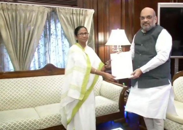 West Bengal Chief Minister Mamata Banerjee met Home Minister Amit Shah in New Delhi on Thursday. Amit Shah Mamata Banerjee