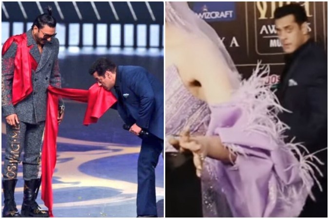 Salman Kha teases Ranveer Singh and Deepika Padukone at IIFA 2019 Salman Kha teases Ranveer Singh and Deepika Padukone at IIFA 2019