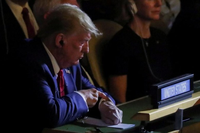 US President Donald Trump's unexpectedly dropped by the UN summit on climate change on Monday, September 23. Trump climate change