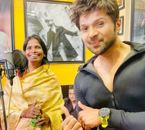Ranu Mondal and Himesh Reshammiya Ranu Mondal and Himesh Reshammiya