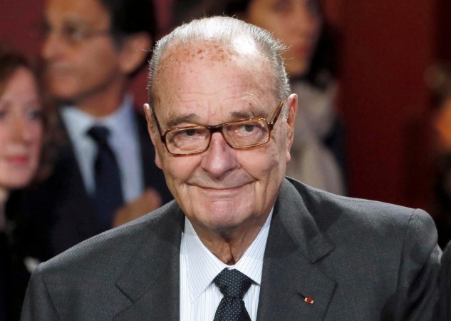 Former French President Jacques Chirac arrives to attend the award ceremony for the Prix de la Fondation Chirac at the Quai Branly Museum in Paris November 21, 2014. Jacques Chirac