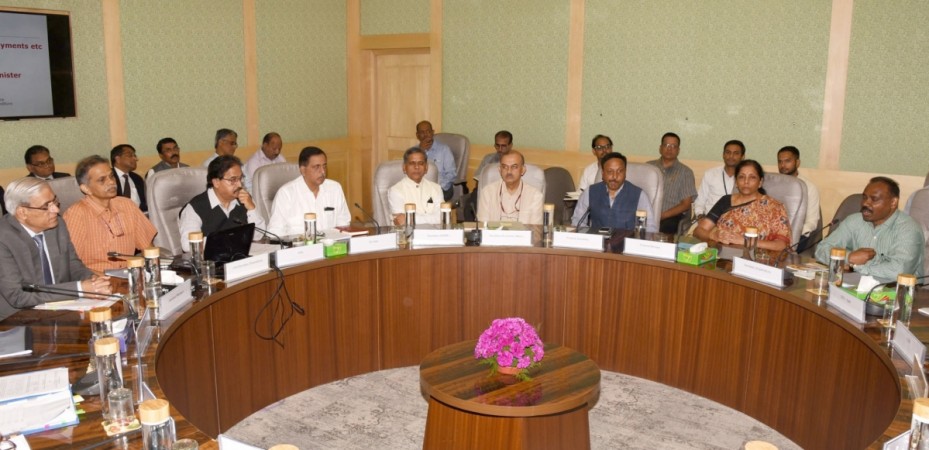 Union Finance and Corporate Affairs Minister Nirmala Sitharaman holds meeting with the heads of Central Public Sector Undertakings (CPSUs), in New Delhi. Nirmala Sitharaman CPSU