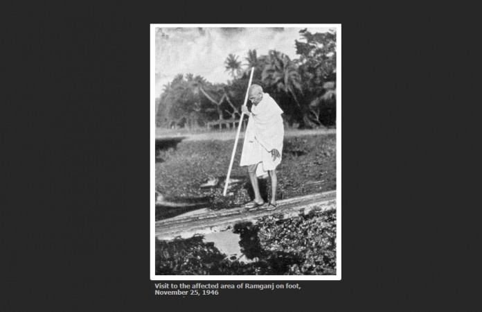 But Gandhi with his decision gave a different meaning to that -- a half-bare -- half-clothed human. Mahatma Gandhi