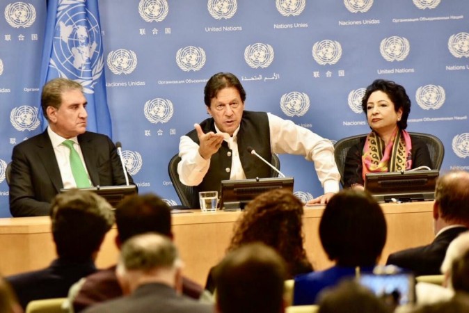 Pakistan Foreign Minister Shah Mahmood Qureshi, Prime Minister Imran Khan and Maleeha Lodhi. Maleeha Lodhi Pakistan UN representative