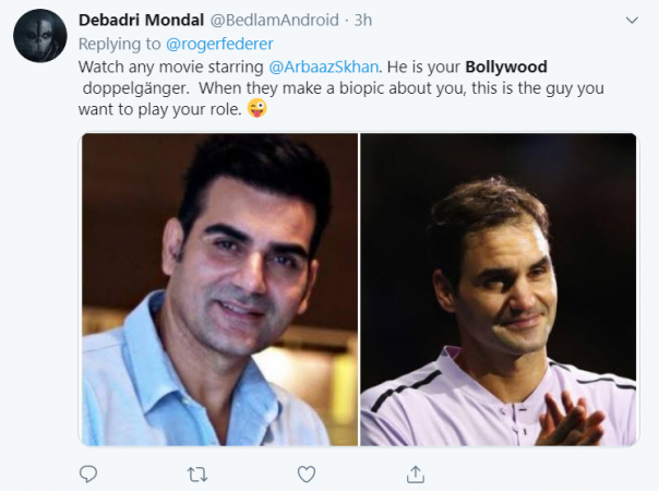 Roger Federer Tweet