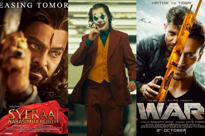 Joker performs better than War and Sye Raa Narasimha Reddy on day 2. Joker Marches Ahead of Sye Raa and War