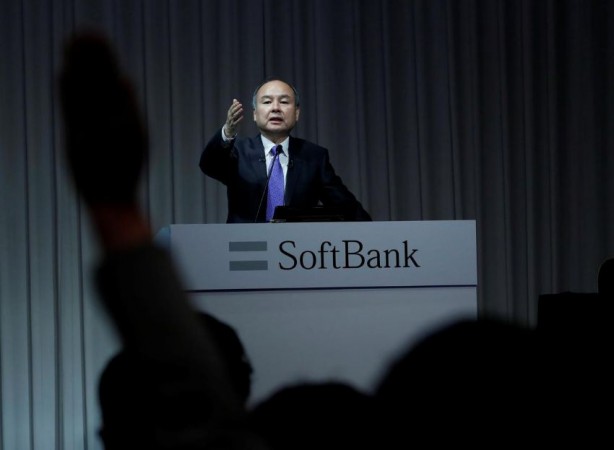A journalist raises her hand to ask a question to Japan's SoftBank Group Corp Chief Executive Masayoshi Son during a news conference in Tokyo, Japan, November 5, 2018. Softbank