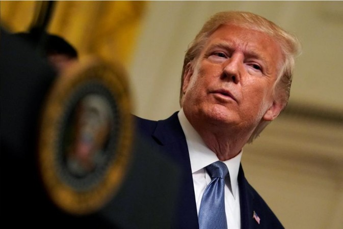 US President Donald Trump attends Young Black Leadership Summit at the White House in Washington, US, October 4, 2019. Trump impeachment