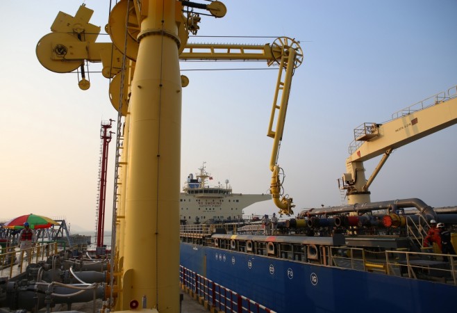A 140,000-ton crude oil tanker Crude oil tanker